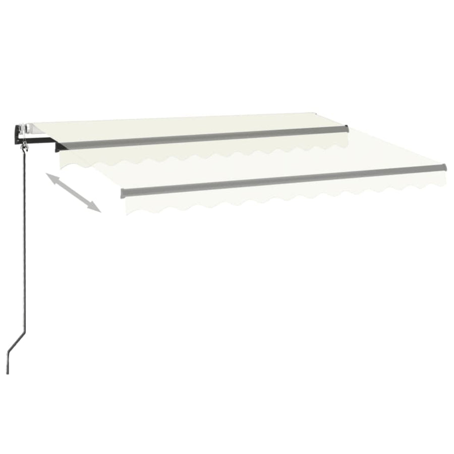 Luifel Automatisch Met Led En Windsensor Kleur Crème 350 x 250 cm