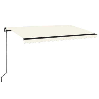 Luifel Handmatig Uittrekbaar 400X300 Cm Crèmekleurig