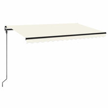 Luifel Handmatig Uittrekbaar Kleurig 450 x 300 cm Crème