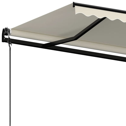 Luifel Automatisch Uittrekbaar Kleurig 450 x 300 cm Crème