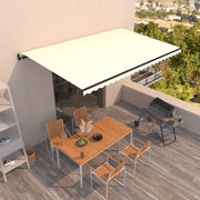 Luifel automatisch uittrekbaar crème 500x300 cm