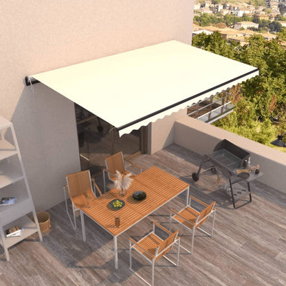 Luifel Automatisch Uittrekbaar Kleurig Crème 500 x 300 cm