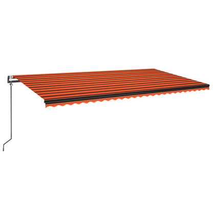 Luifel Automatisch Uittrekbaar 600X300 Cm Oranje En Bruin