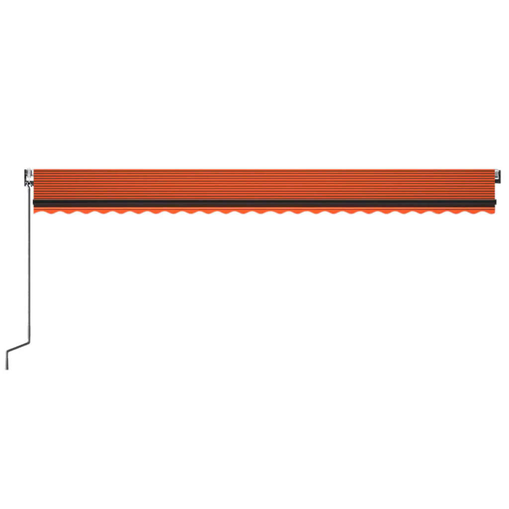 Luifel Automatisch Uittrekbaar 600X300 Cm Oranje En Bruin