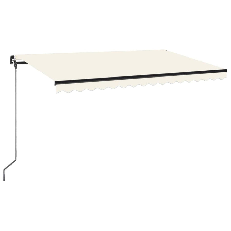 Luifel handmatig uittrekbaar 400x350 cm crèmekleurig 400 x 350 cm Crème