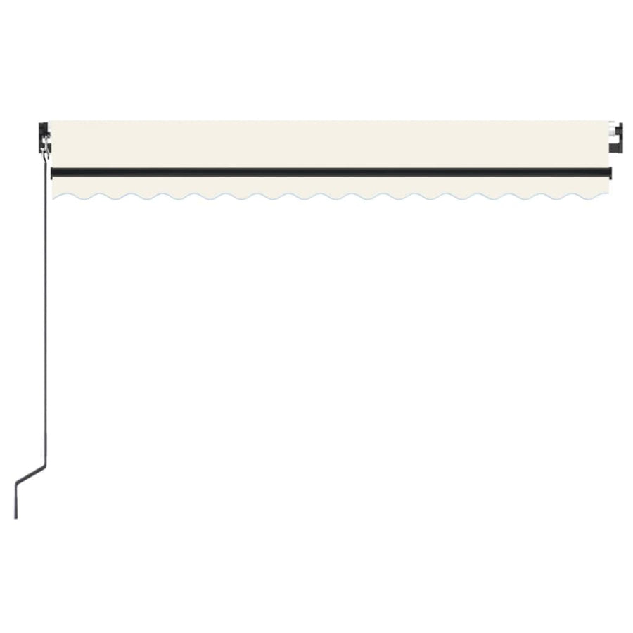 Luifel handmatig uittrekbaar 400x350 cm crèmekleurig 400 x 350 cm Crème