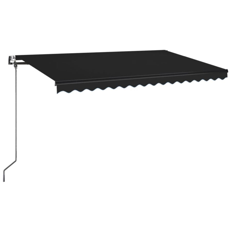 Luifel Automatisch Uittrekbaar Kleurig 400 x 350 cm Antraciet