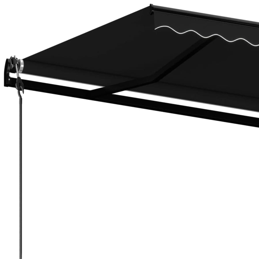 Luifel Automatisch Uittrekbaar Kleurig 400 x 350 cm Antraciet