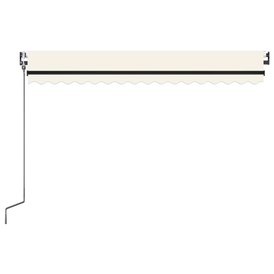 Luifel automatisch met LED en windsensor 400x350 cm crèmekleur 400 x 350 cm Crème