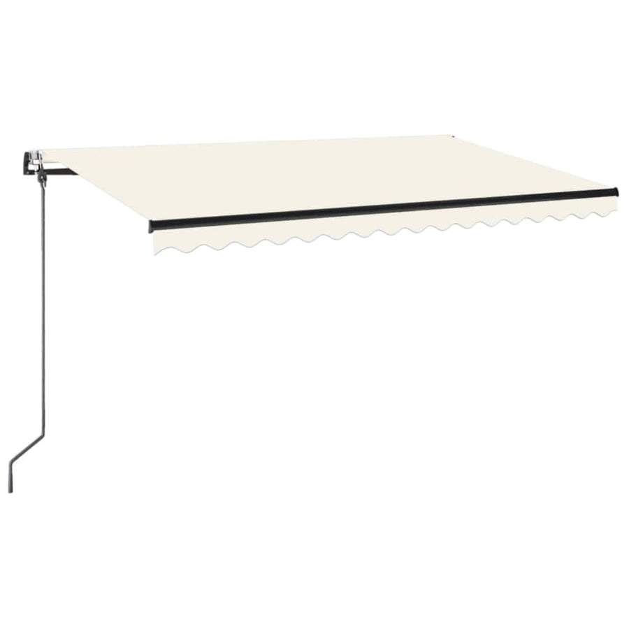Luifel Automatisch Uittrekbaar Kleurig 450 x 350 cm Crème