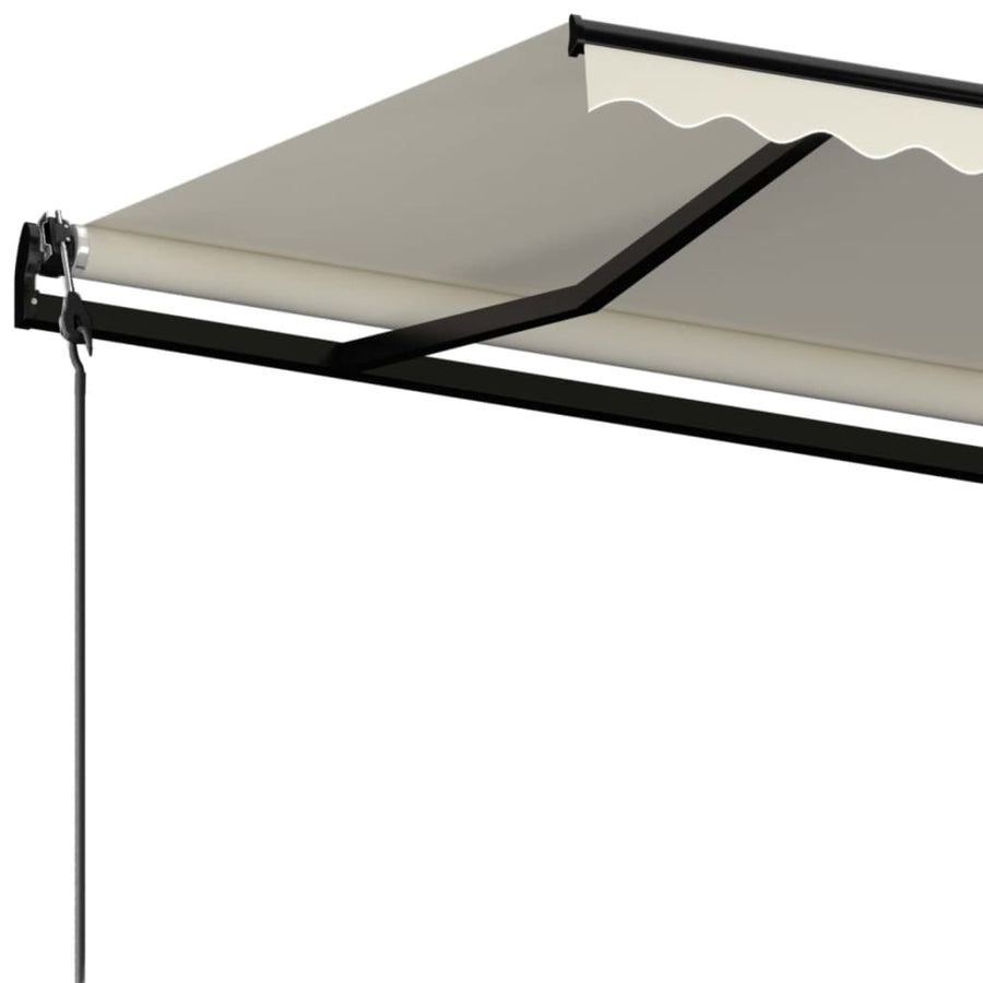 Luifel Automatisch Uittrekbaar Kleurig 450 x 350 cm Crème