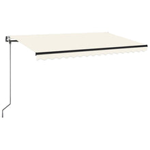 Luifel automatisch met LED en windsensor 450x350 cm crèmekleur 450 x 350 cm Crème