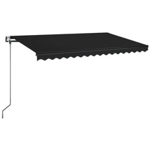 Luifel automatisch met LED en windsensor 450x350 cm antraciet 450 x 350 cm Antraciet