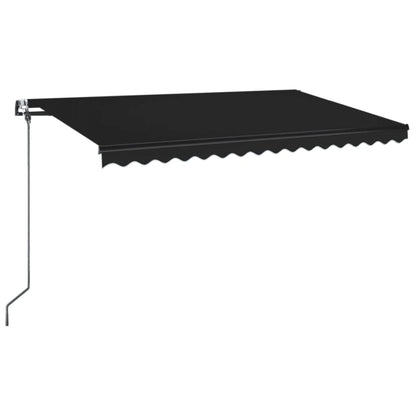 Luifel automatisch met LED en windsensor 450x350 cm antraciet 450 x 350 cm Antraciet