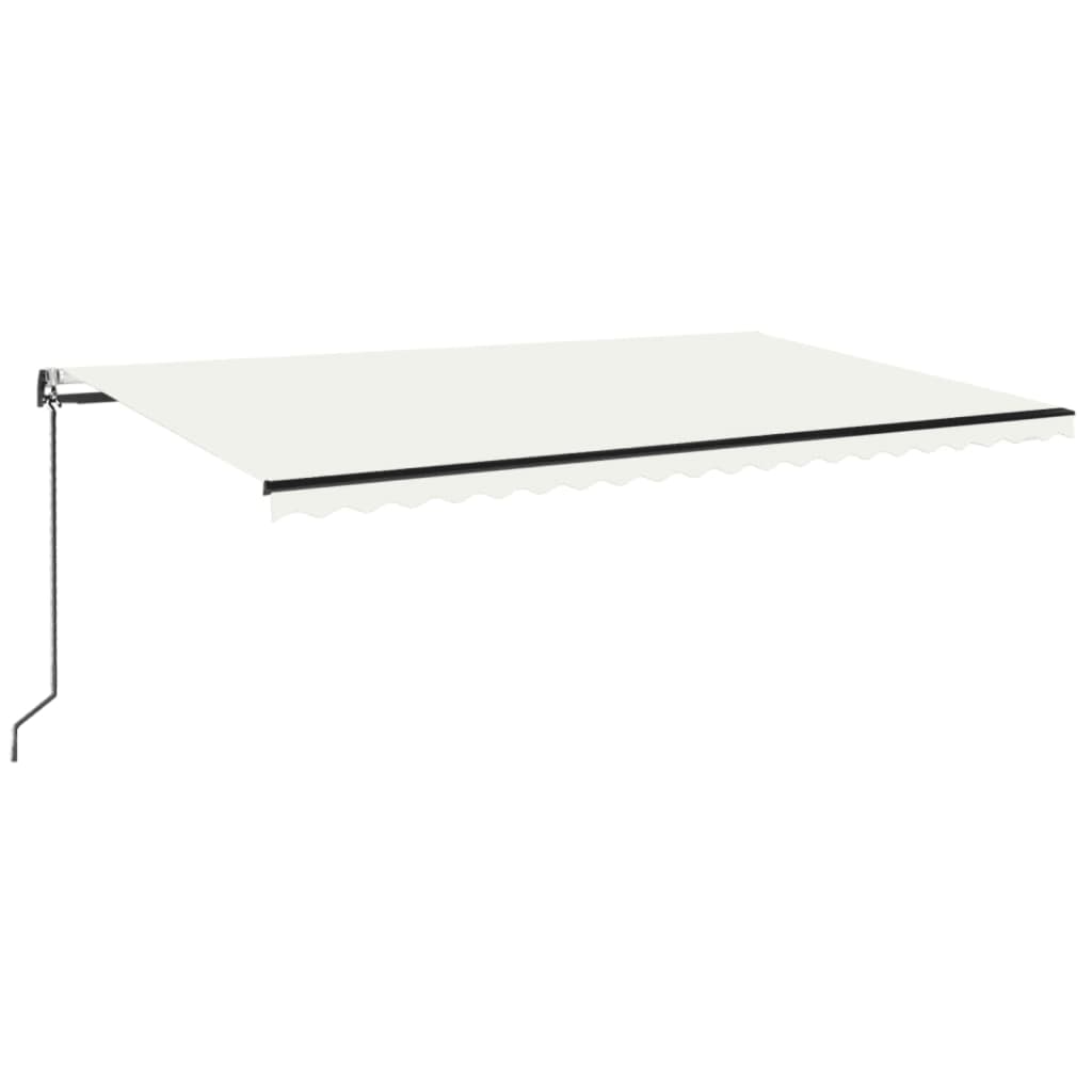 Luifel automatisch uittrekbaar 500x350 cm crèmekleurig