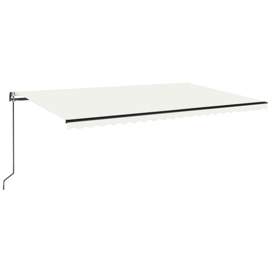 Luifel automatisch uittrekbaar 500x350 cm crèmekleurig
