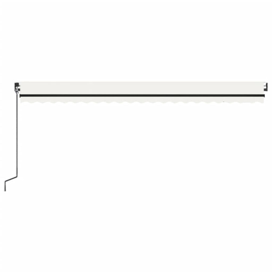 Luifel automatisch uittrekbaar 500x350 cm crèmekleurig
