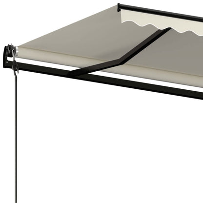Luifel automatisch uittrekbaar 500x350 cm crèmekleurig
