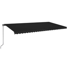 Luifel Handmatig Uittrekbaar Met Led 600X350 Cm Antracietkleur 600 x 350 cm