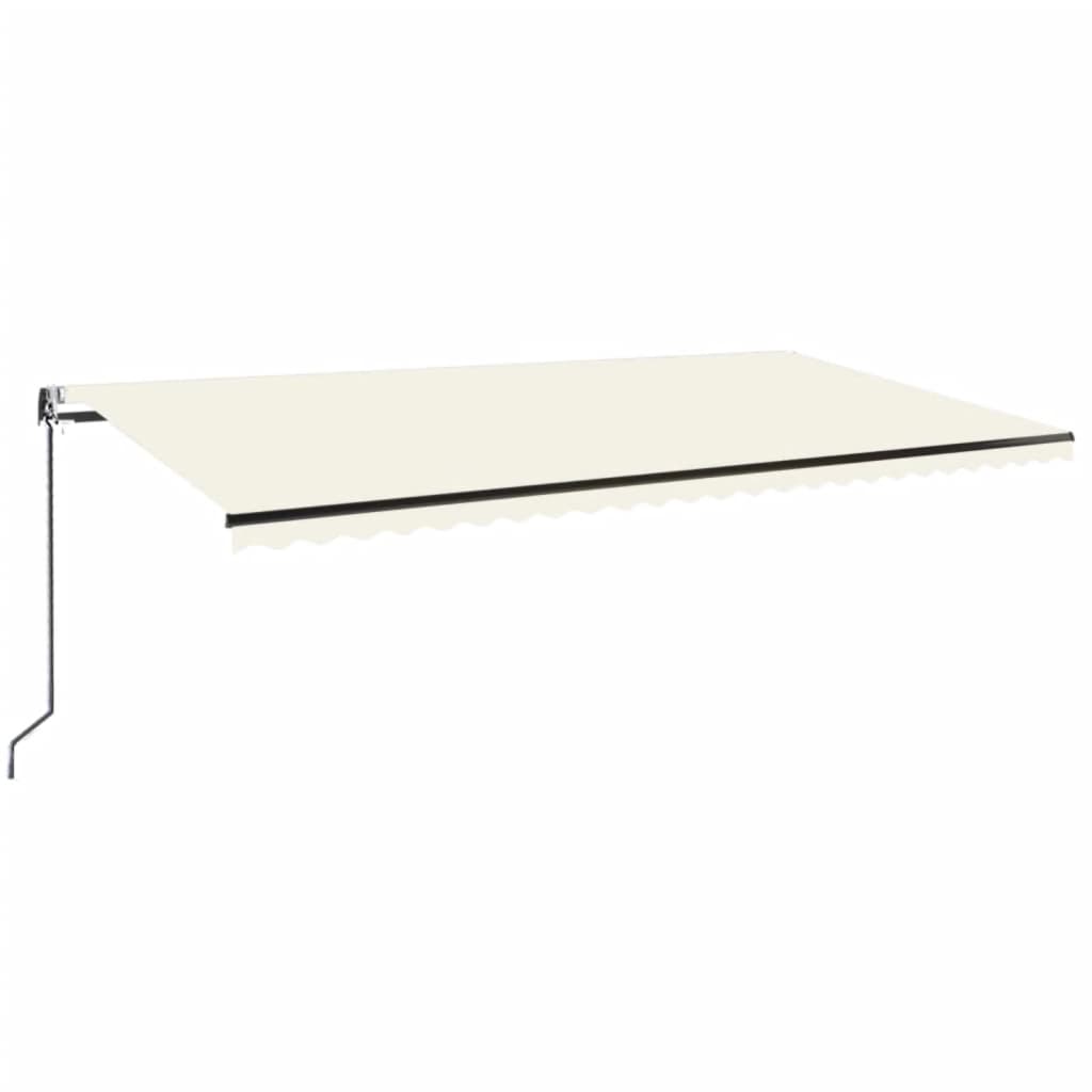 Luifel Automatisch Uittrekbaar Kleurig 600 x 350 cm Crème