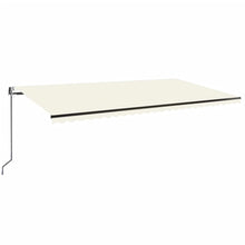 Luifel Automatisch Uittrekbaar Kleurig 600 x 350 cm Crème