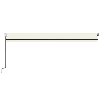 Luifel Automatisch Uittrekbaar Kleurig 600 x 350 cm Crème