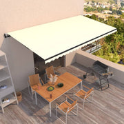 Luifel automatisch uittrekbaar 600x350 cm crème
