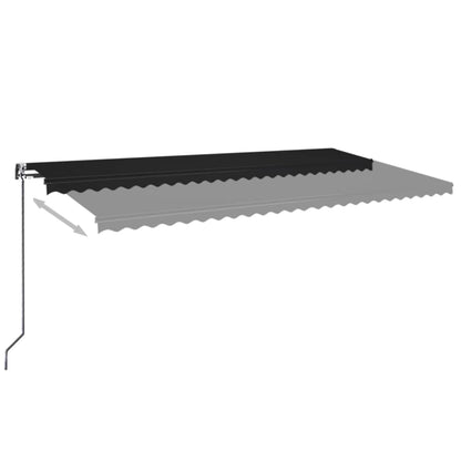 Luifel Automatisch Uittrekbaar Kleurig 600 x 350 cm Antraciet