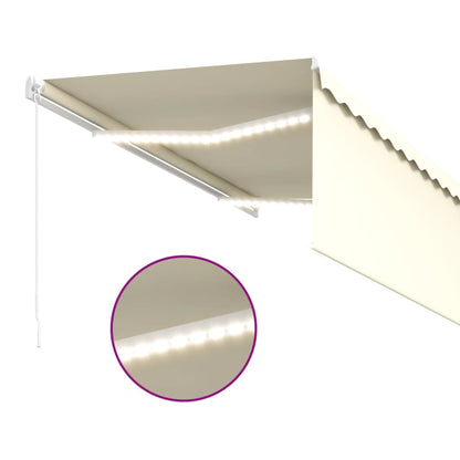 Luifel Handmatig Uittrekbaar Met Rolgordijn Led 3X2,5 M