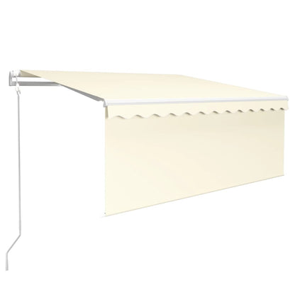 Luifel Automatisch Uittrekbaar Met Rolgordijn 3X2,5 M 3 x 2.5 m Crème