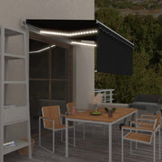 Luifel automatisch 3x2,5 m antraciet met LED en windsensor