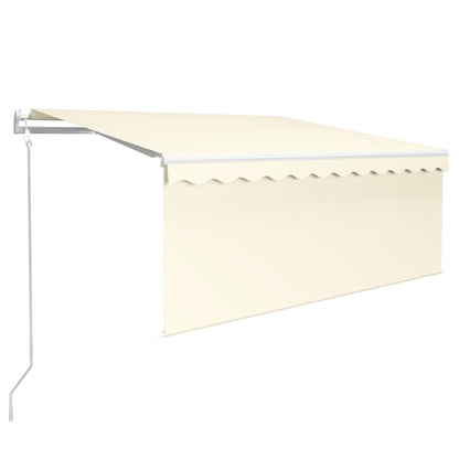 Luifel Automatisch Uittrekbaar Rolgordijn 3,5X2,5 M Kleur 3.5 x 2.5 m Crème