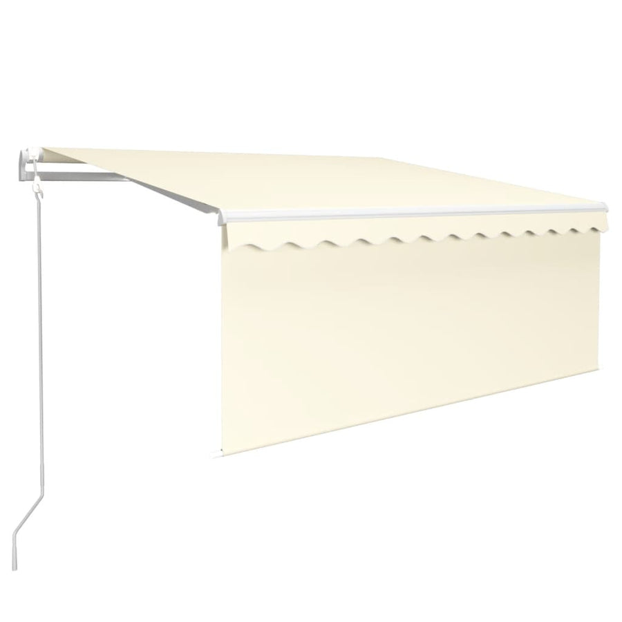 Luifel Automatisch Uittrekbaar Rolgordijn 3,5X2,5 M Kleur 3.5 x 2.5 m Crème