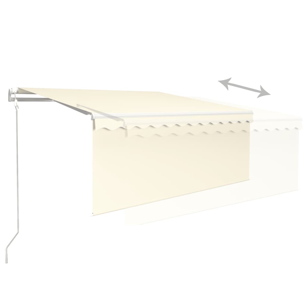 Luifel Automatisch Uittrekbaar Rolgordijn 3,5X2,5 M Kleur 3.5 x 2.5 m Crème