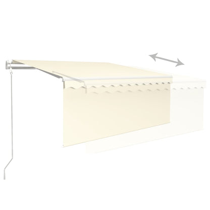 Luifel Automatisch Uittrekbaar Rolgordijn 3,5X2,5 M Kleur 3.5 x 2.5 m Crème