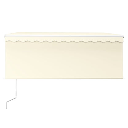 Luifel Automatisch Rolgordijn Led Windsensor 3,5X2,5 M 3.5 x 2.5 m Crème