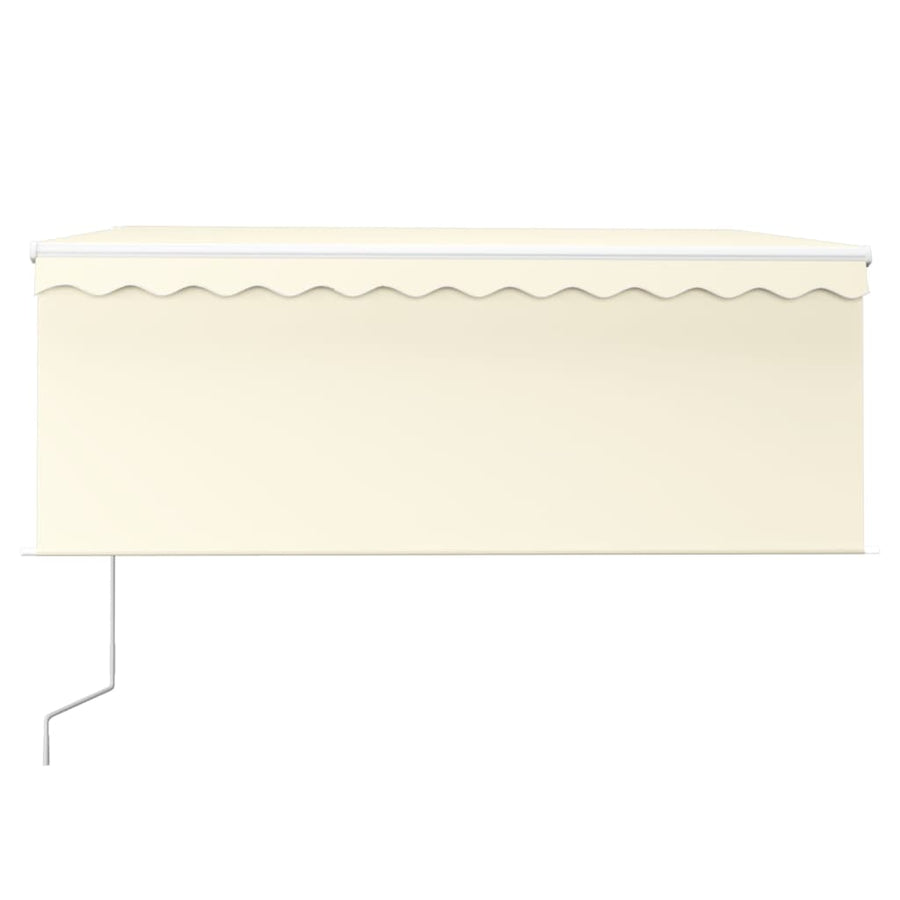 Luifel Automatisch Rolgordijn Led Windsensor 3,5X2,5 M 3.5 x 2.5 m Crème