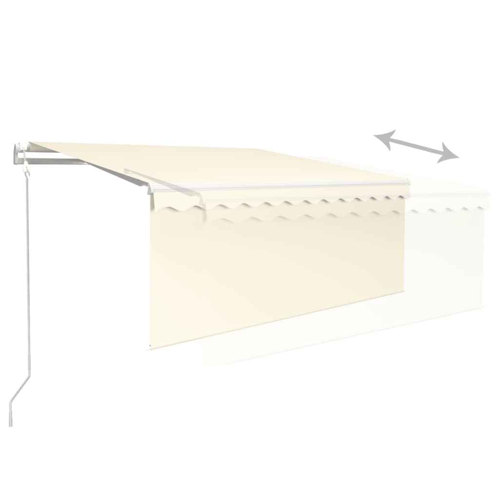 Luifel Automatisch Rolgordijn Led Windsensor 3,5X2,5 M 3.5 x 2.5 m Crème