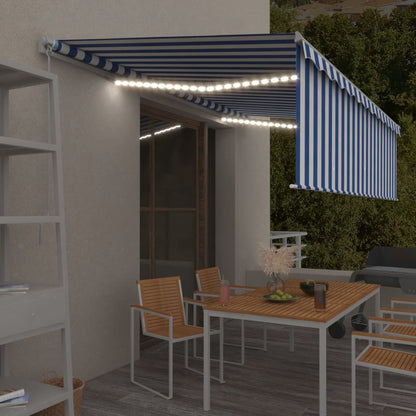 Luifel Handmatig Uittrekbaar Met Rolgordijn Led 3X2,5 M