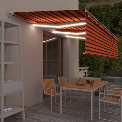 Luifel Handmatig Uittrekbaar Met Rolgordijn Led 3X2,5 M
