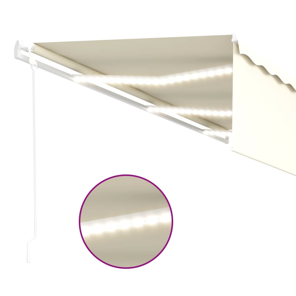 Luifel Automatisch Met Rolgordijn Led Windsensor 6 x 3 m