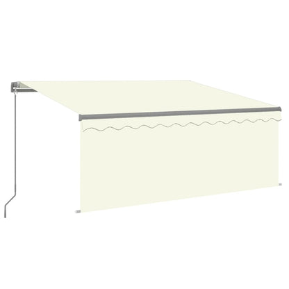 Luifel Handmatig Uittrekbaar Met Rolgordijn 3X2,5 M Kleur 3 x 2.5 m Crème