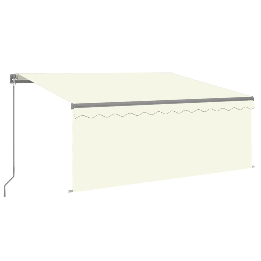 Luifel Handmatig Uittrekbaar Met Rolgordijn 3X2,5 M Kleur 3 x 2.5 m Crème