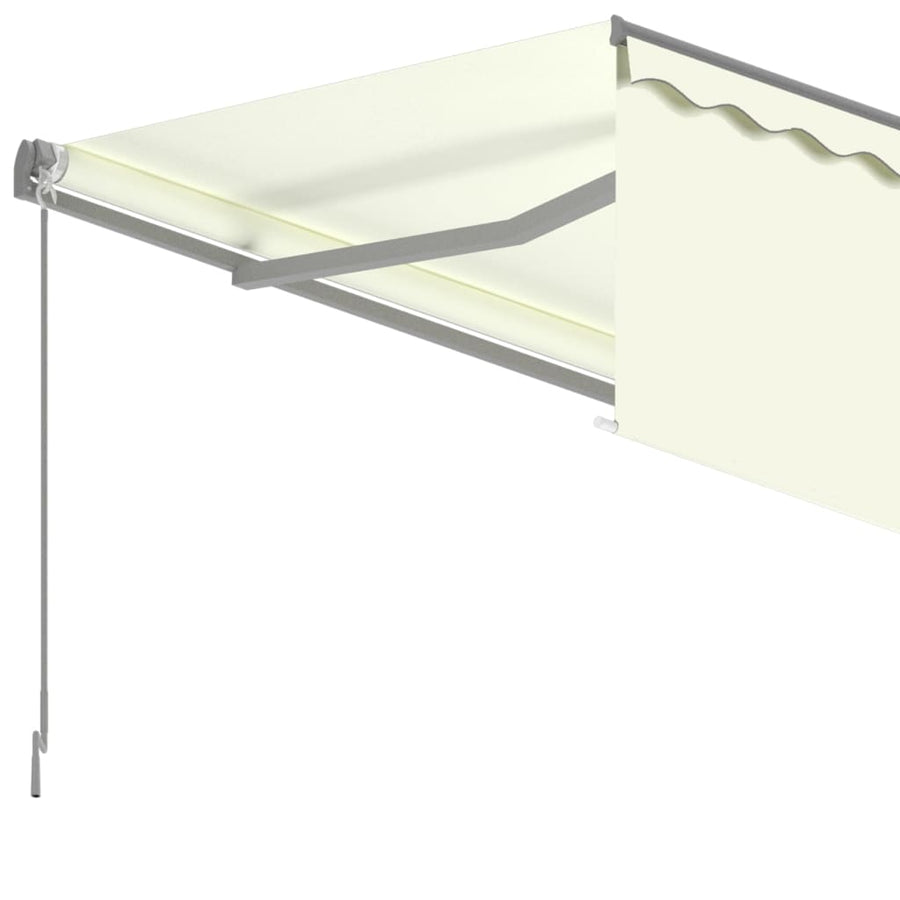 Luifel Handmatig Uittrekbaar Met Rolgordijn 3X2,5 M Kleur 3 x 2.5 m Crème
