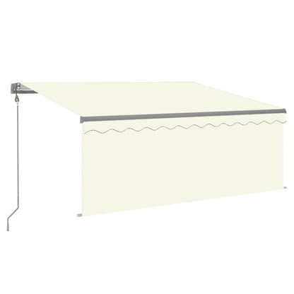 Luifel Automatisch Uittrekbaar Met Rolgordijn 3X2,5M Kleur 3 x 2.5 m Crème