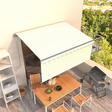 Luifel Automatisch Uittrekbaar Met Rolgordijn 3X2,5M Kleur 3 x 2.5 m Crème
