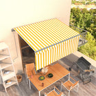 Luifel 3x2,5 m geel wit automatisch
