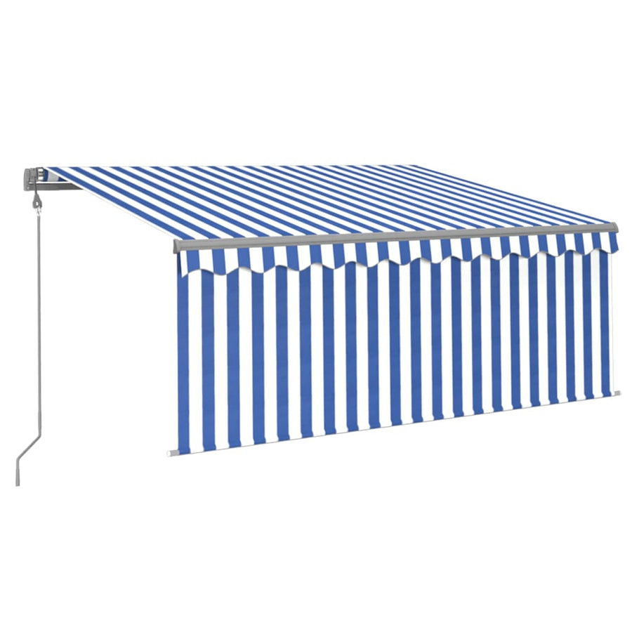 Luifel Automatisch Met Gordijn Led Windsensor 3X2,5 M 3 x 2.5 m