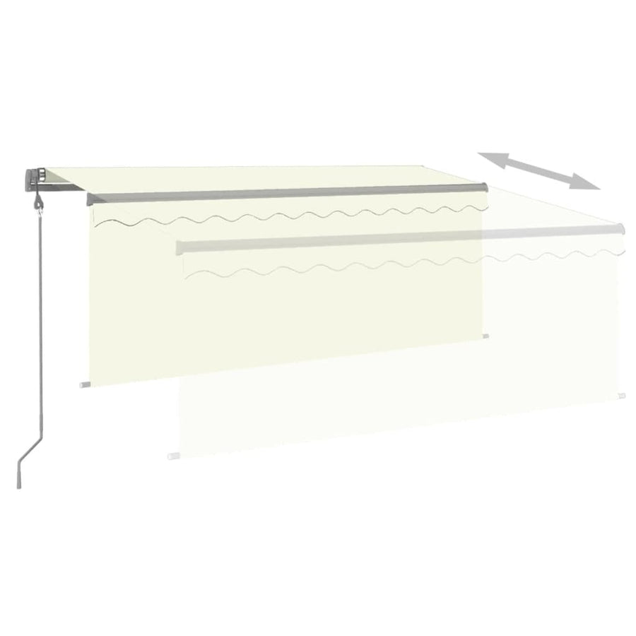 Luifel Automatisch Met Rolgordijn Led Windsensor 3X2,5 M 3 x 2.5 m