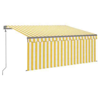 Luifel Automatisch Met Gordijn Led Windsensor 3X2,5 M 3 x 2.5 m